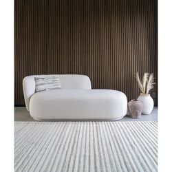 Rectangular wool rug in ivory, 230 x 160 x 1 cm | Mango