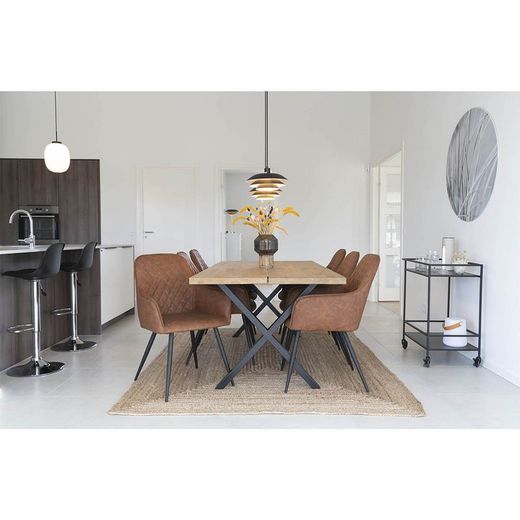 Rectangular jute rug in natural, 240 x 180 x 1 cm | Bombay