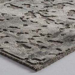 Tekla viscose rug in blue, 290 x 200 x 1 cm