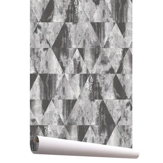 ALICE 1-Grey geometrisch behang, 1000x53 cm