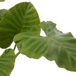 Planta artificial Alocasia royal verde y negro, Ø30 x 130 cm