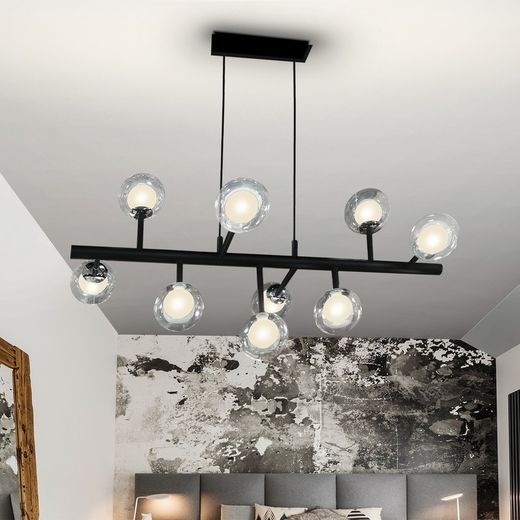 ALTAIS-Plafonnier N / Cr Dimmable, 54x92x50 cm