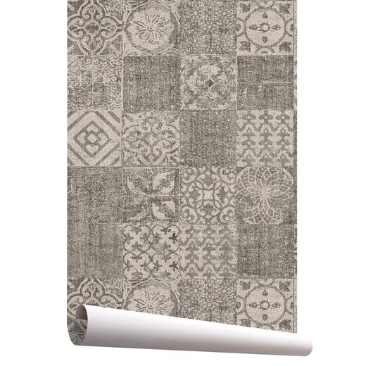 5-brązowa arabeskowa tapeta AMETZ, 1005 x 53 cm