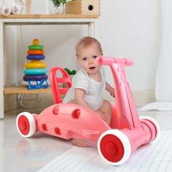 3-in-1 resin walker, rocker and ride-on in pink, 63 x 32 x 38 cm | Children