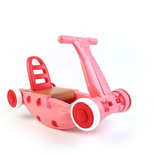 3-in-1 resin walker, rocker and ride-on in pink, 63 x 32 x 38 cm | Children