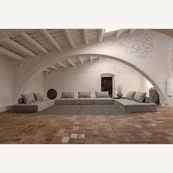 Terrakotta amfora i beige, Ø 36 x 38 cm | Phelles