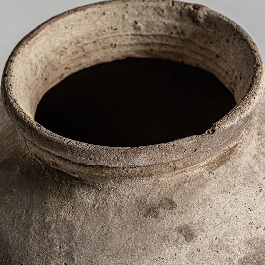 Terrakotta amfora i beige, Ø 36 x 38 cm | Phelles