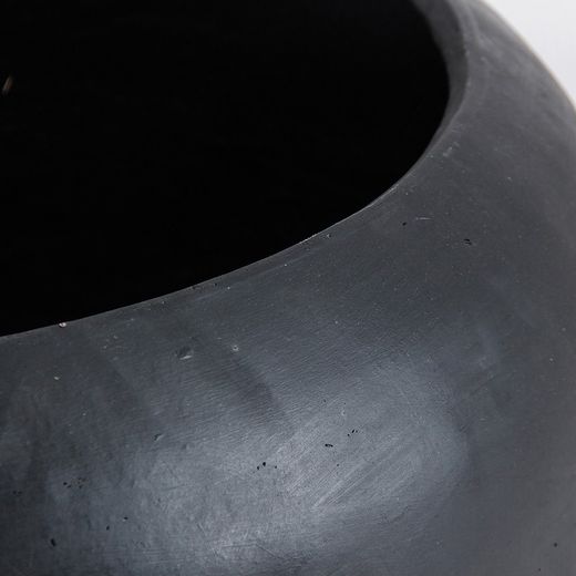 Terracotta amfora i sort, Ø 78 x 60 cm | Blaghe