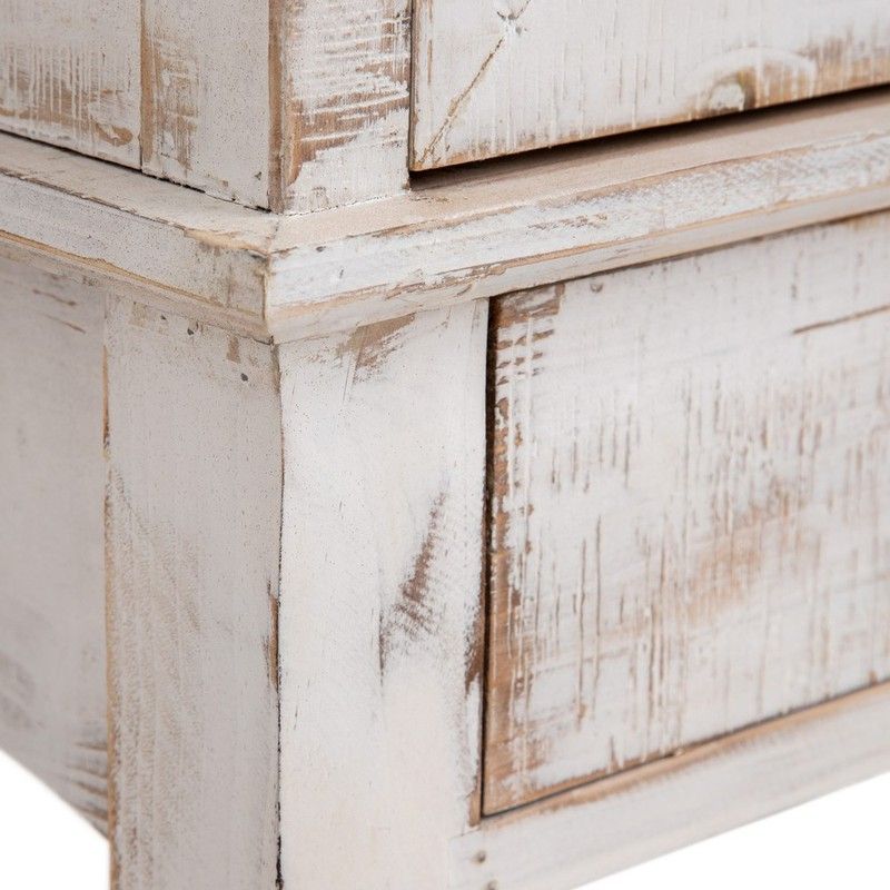 Buffet Blanc Shabby Chic Palazzo INT - 2 Portes 2 Tiroirs - Style Antique