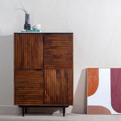 Living room set consisting of sideboard, high sideboard, TV unit and coffee table | Abner