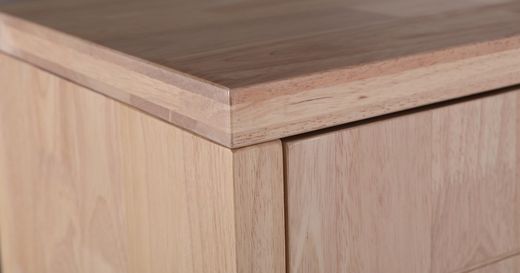 Aparador alto de madera en roble nordish y negro, 120 x 40 x 156 cm | Berg
