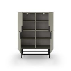 Living room set consisting of a tall sideboard and TV stand in green | Eldia