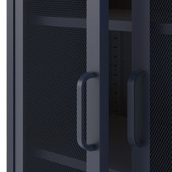 Tall metal sideboard in blue, 70 x 40 x 100 cm | Diora