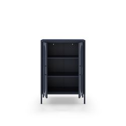 Tall metal sideboard in blue, 70 x 40 x 100 cm | Diora
