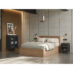 Tall metal sideboard in black, 70 x 40 x 100 cm | Diora