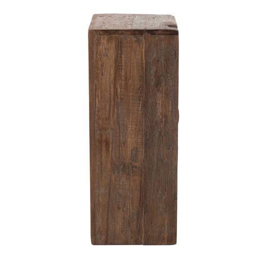 Brown Raw Wood 12-Drawer Sideboard, 37'5x34x82'5 cm