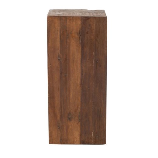 Brown Raw Wood 12-Drawer Sideboard, 37'5x34x82'5 cm