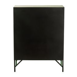 Sideboard mit 9 Türen aus grünem Metall, 86 x 42 x 113 cm