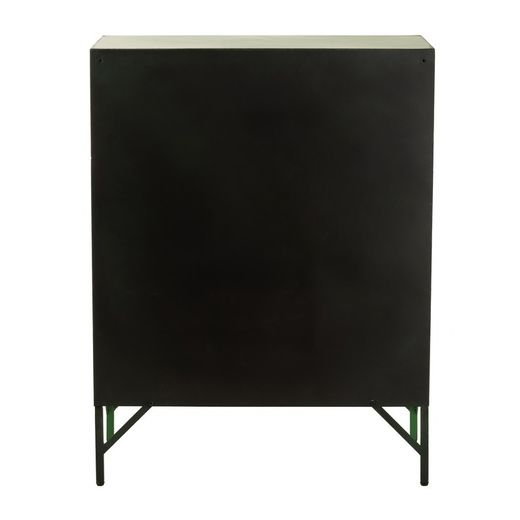 Sideboard mit 9 Türen aus grünem Metall, 86 x 42 x 113 cm