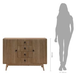 Hall complet en bois de Paulownia, 3 pièces