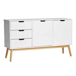 Komplettes Wohnzimmer in Weißkiefernholz, 3-teilig