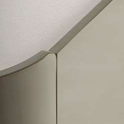 Aparador de madera con detalles cerámicos en verde pastel y blanco, 160 x 45 x 75 cm | Stage