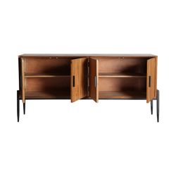 Credenza in legno di abete marrone, 180 x 40 x 85 cm | Laurie