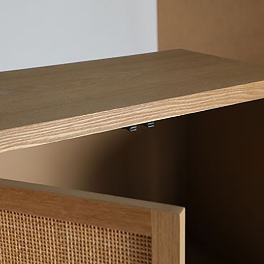 Wooden sideboard made of fir wood in natural, 160 x 40 x 80 cm | Doazit