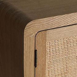 Wooden sideboard made of fir wood in natural, 160 x 40 x 80 cm | Doazit