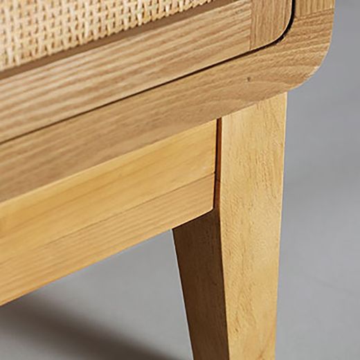 Wooden sideboard made of fir wood in natural, 160 x 40 x 80 cm | Doazit