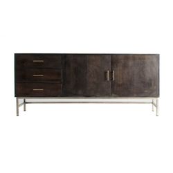 Mango Wood Sideboard Tapir Black/Gold, 200x40x87cm