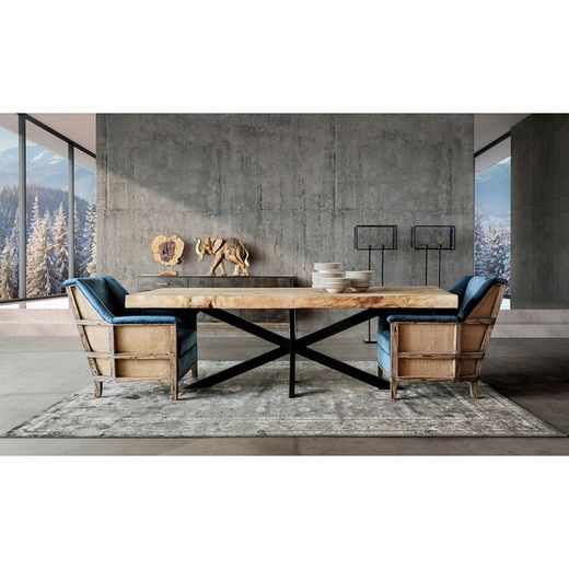 Mango Wood Sideboard Tapir Black/Gold, 200x40x87cm