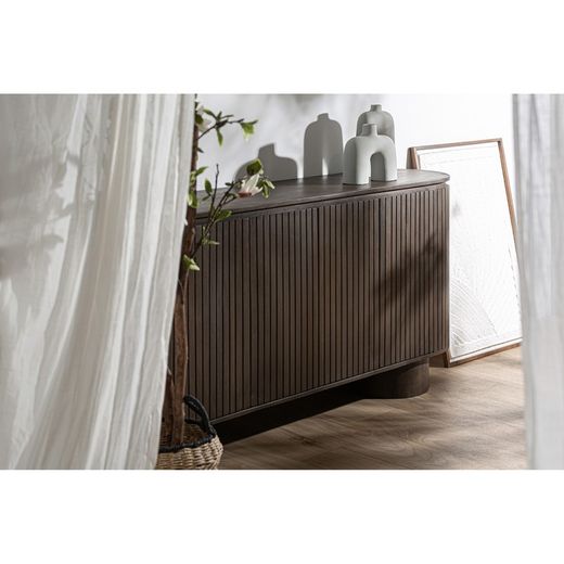 Buffet en bois de manguier marron, 180 x 40 x 85 cm | Kolga