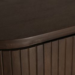 Aparador de madeira de mangueira castanho, 180 x 40 x 85 cm | Kolga