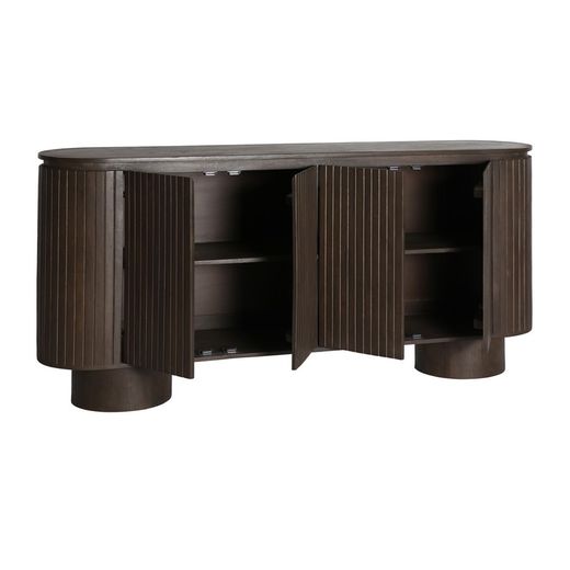 Buffet en bois de manguier marron, 180 x 40 x 85 cm | Kolga