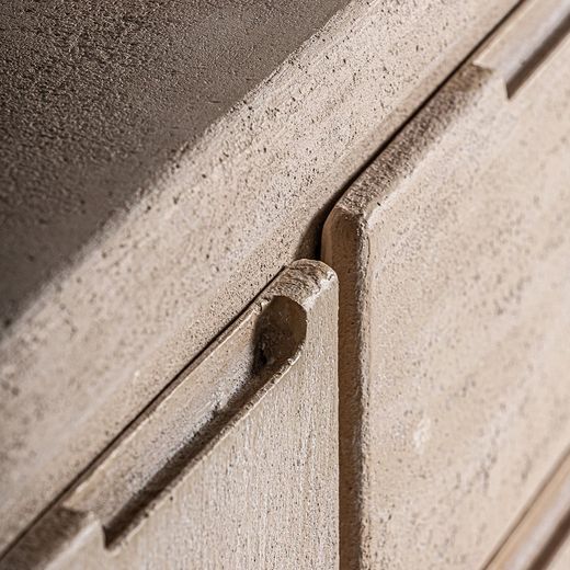 Buffet en bois de manguier marron clair, 150 x 38 x 80 cm | Werlé