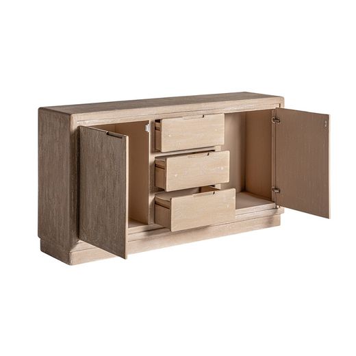 Buffet en bois de manguier marron clair, 150 x 38 x 80 cm | Werlé