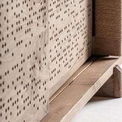 Aparador de madera de mango en marrón claro, 220 x 54 x 73 cm | Jacquard