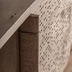 Aparador de madera de mango en marrón claro, 220 x 54 x 73 cm | Jacquard