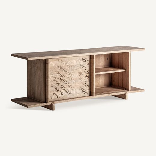 Aparador de madera de mango en marrón claro, 220 x 54 x 73 cm | Jacquard
