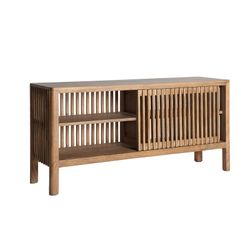 Mango wood sideboard in natural, 121 x 36 x 61 cm | Trevoux
