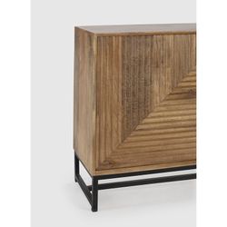 Mangohouten dressoir in naturel, 170 x 40 x 79 cm | Nereïde