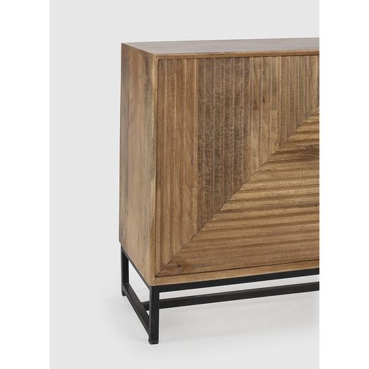 Mangohouten dressoir in naturel, 170 x 40 x 79 cm | Nereïde