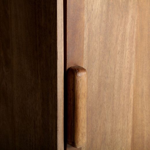 Mango wood sideboard in natural, 170 x 40 x 82 cm | Trevoux