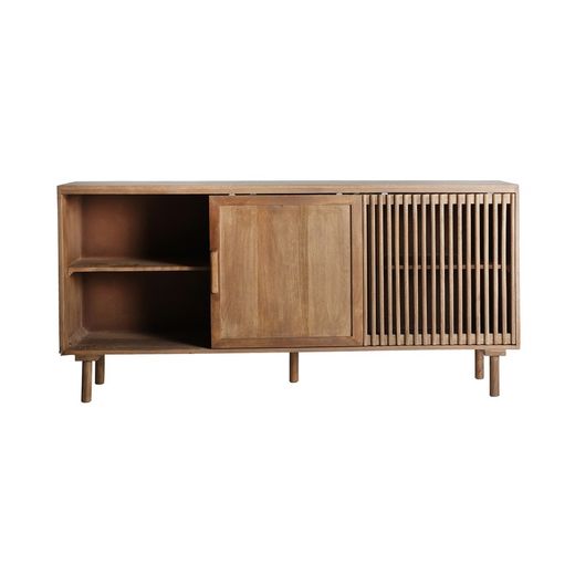 Mango wood sideboard in natural, 170 x 40 x 82 cm | Trevoux