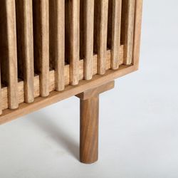 Mango wood sideboard in natural, 170 x 40 x 82 cm | Trevoux