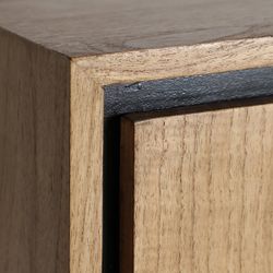 Aparador de madera de mindi en color natural, 170 x 40 x 75 cm | Osby