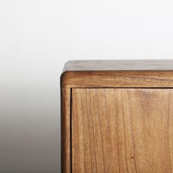 Mindi wood sideboard in natural, 150 x 37 x 110 cm | Slough