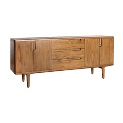 Mindi houten dressoir in naturel, 181 x 42 x 76 cm | Moeras