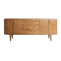 Mindi houten dressoir in naturel, 181 x 42 x 76 cm | Moeras